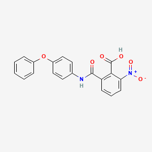 molecular formula C20H14N2O6 B2356822 2-硝基-6-((4-苯氧苯基)氨基甲酰基)苯甲酸 CAS No. 683249-53-8