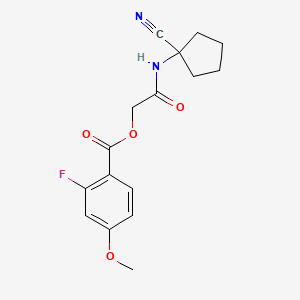 [(1-Cyanocyclopentyl)carbamoyl]methyl 2-fluoro-4-methoxybenzoate