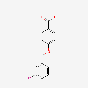 molecular formula C15H13FO3 B2356825 Methyl 4-[(3-fluorobenzyl)oxy]benzenecarboxylate CAS No. 454473-78-0