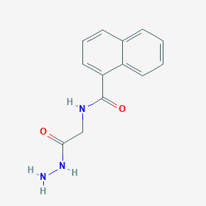 molecular formula C13H13N3O2 B2356832 N-(2-hydrazinyl-2-oxoethyl)naphthalene-1-carboxamide CAS No. 392247-16-4