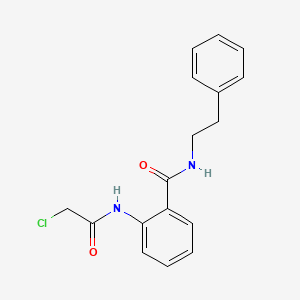 molecular formula C17H17ClN2O2 B2356833 2-[(chloroacetyl)amino]-N-(2-phenylethyl)benzamide CAS No. 117507-50-3