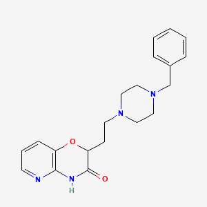 molecular formula C20H24N4O2 B2356835 2-[2-(4-benzylpiperazino)ethyl]-2H-pyrido[3,2-b][1,4]oxazin-3(4H)-one CAS No. 860611-76-3