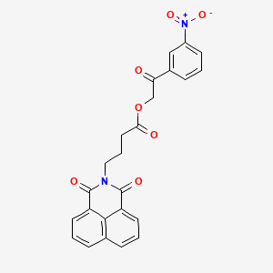 2-(3-nitrophenyl)-2-oxoethyl 4-(1,3-dioxo-1H-benzo[de]isoquinolin-2(3H)-yl)butanoate