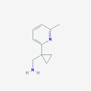 molecular formula C10H14N2 B2356850 (1-(6-Methylpyridin-2-YL)cyclopropyl)methanamine CAS No. 1060806-20-3