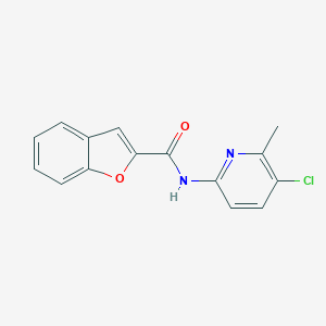 molecular formula C15H11ClN2O2 B235689 N-(5-chloro-6-methylpyridin-2-yl)-1-benzofuran-2-carboxamide 