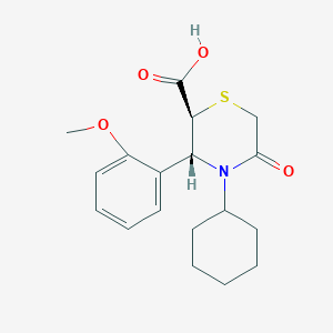 (2S,3R)-4-cyclohexyl-3-(2-methoxyphenyl)-5-oxothiomorpholine-2-carboxylic acid
