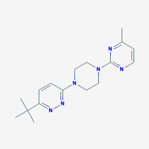 2-[4-(6-Tert-butylpyridazin-3-yl)piperazin-1-yl]-4-methylpyrimidine