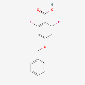 molecular formula C14H10F2O3 B2356926 4-Benzyloxy-2,6-difluorobenzoic acid CAS No. 335140-79-9