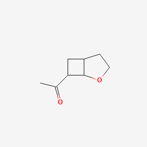 molecular formula C8H12O2 B2356927 1-(2-Oxabicyclo[3.2.0]heptan-7-il)etanona CAS No. 2243512-29-8