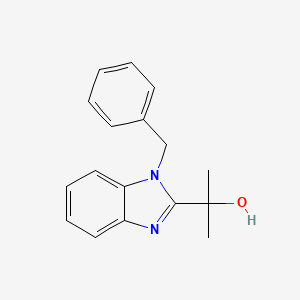 molecular formula C17H18N2O B2356931 2-[1-Benzylbenzimidazol-2-yl]propan-2-ol CAS No. 912902-07-9