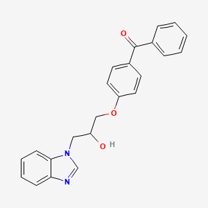 4-(3-Benzimidazolyl-2-hydroxypropoxy)phenyl phenyl ketone