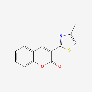 molecular formula C13H9NO2S B2356953 3-(4-methylthiazol-2-yl)-2H-chromen-2-one CAS No. 313519-49-2