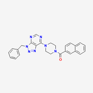 (4-(3-benzyl-3H-[1,2,3]triazolo[4,5-d]pyrimidin-7-yl)piperazin-1-yl)(naphthalen-2-yl)methanone