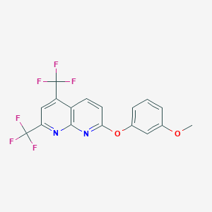 7-(3-Methoxyphenoxy)-2,4-bis(trifluoromethyl)-1,8-naphthyridine