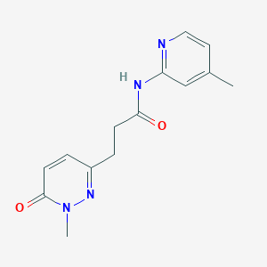 3-(1-methyl-6-oxo-1,6-dihydropyridazin-3-yl)-N-(4-methylpyridin-2-yl)propanamide