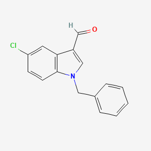 molecular formula C16H12ClNO B2356992 1-苄基-5-氯-1H-吲哚-3-甲醛 CAS No. 226883-77-8