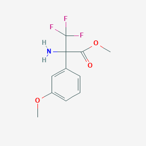 Methyl 2-amino-3,3,3-trifluoro-2-(3-methoxyphenyl)propanoate