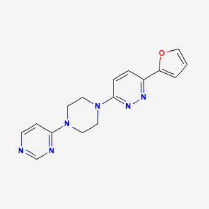 3-(Furan-2-yl)-6-(4-pyrimidin-4-ylpiperazin-1-yl)pyridazine