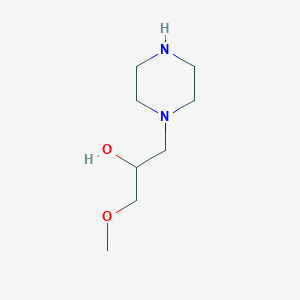molecular formula C8H18N2O2 B2357009 1-Methoxy-3-(piperazin-1-yl)propan-2-ol CAS No. 54469-44-2