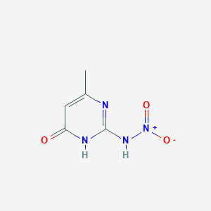 molecular formula C5H6N4O3 B2357012 6-methyl-2-(nitroamino)pyrimidin-4(3H)-one CAS No. 53736-37-1