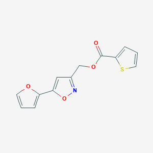 (5-(Furan-2-yl)isoxazol-3-yl)methyl thiophene-2-carboxylate