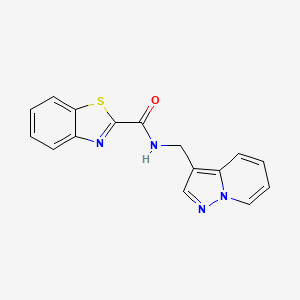 N-(pyrazolo[1,5-a]pyridin-3-ylmethyl)benzo[d]thiazole-2-carboxamide