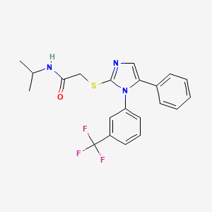 N-isopropyl-2-((5-phenyl-1-(3-(trifluoromethyl)phenyl)-1H-imidazol-2-yl)thio)acetamide