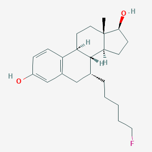 molecular formula C7H15N5O4 B235704 7-(5-Fluoropentyl)estradiol CAS No. 150187-33-0