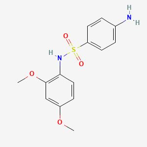molecular formula C14H16N2O4S B2357048 4-amino-N-(2,4-dimethoxyphenyl)benzenesulfonamide CAS No. 952946-68-8