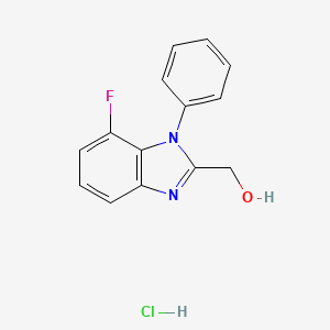 (7-Fluoro-1-phenylbenzimidazol-2-yl)methanol;hydrochloride
