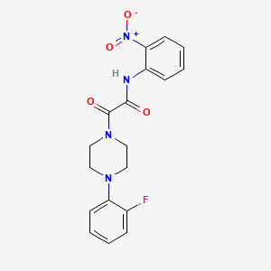 2-(4-(2-fluorophenyl)piperazin-1-yl)-N-(2-nitrophenyl)-2-oxoacetamide