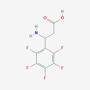 molecular formula C9H6F5NO2 B2357069 3-Amino-3-pentafluorophenyl-propionic acid CAS No. 682804-49-5