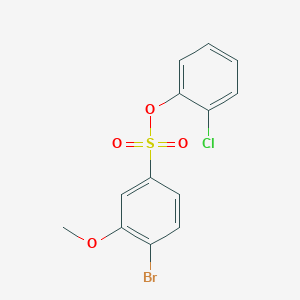 molecular formula C13H10BrClO4S B2357070 (2-Chlorophenyl) 4-bromo-3-methoxybenzenesulfonate CAS No. 2380183-82-2