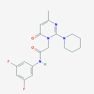 N-(3,5-difluorophenyl)-2-(4-methyl-6-oxo-2-piperidin-1-ylpyrimidin-1(6H)-yl)acetamide