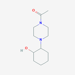 molecular formula C12H22N2O2 B2357076 1-[4-(2-Hydroxycyclohexyl)piperazin-1-yl]ethan-1-one CAS No. 1179661-20-1