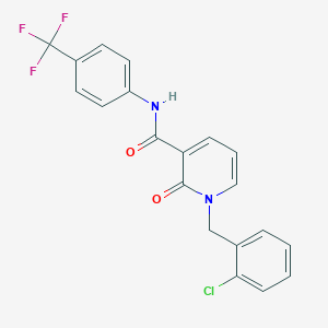 1-(2-chlorobenzyl)-2-oxo-N-(4-(trifluoromethyl)phenyl)-1,2-dihydropyridine-3-carboxamide