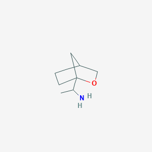 molecular formula C8H15NO B2357089 1-(2-Oxabicyclo[2.2.1]heptan-1-yl)ethanamine CAS No. 2418722-29-7