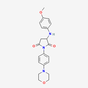 3-((4-Methoxyphenyl)amino)-1-(4-morpholinophenyl)pyrrolidine-2,5-dione