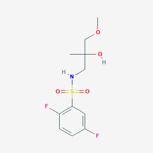 molecular formula C11H15F2NO4S B2357114 2,5-二氟-N-(2-羟基-3-甲氧基-2-甲基丙基)苯磺酰胺 CAS No. 1334373-78-2
