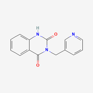 molecular formula C14H11N3O2 B2357118 3-(pyridin-3-ylmethyl)-1H-quinazoline-2,4-dione CAS No. 1221-78-9