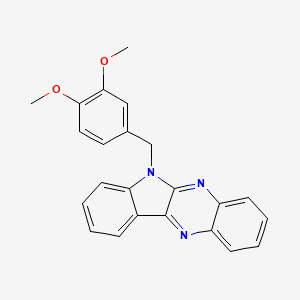 6-(3,4-dimethoxybenzyl)-6H-indolo[2,3-b]quinoxaline