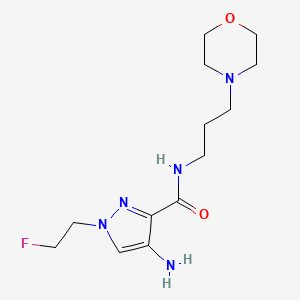4-Amino-1-(2-fluoroethyl)-N-(3-morpholin-4-ylpropyl)-1H-pyrazole-3-carboxamide