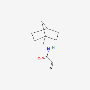 molecular formula C11H17NO B2357215 N-(1-Bicyclo[2.2.1]heptanylmethyl)prop-2-enamide CAS No. 2224246-45-9
