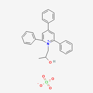 molecular formula C26H24ClNO5 B2357217 1-(2-Hydroxypropyl)-2,4,6-triphenylpyridin-1-ium perchlorate CAS No. 69821-59-6