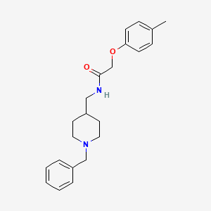 molecular formula C22H28N2O2 B2357229 N-((1-苄基哌啶-4-基)甲基)-2-(对甲苯氧基)乙酰胺 CAS No. 954244-06-5
