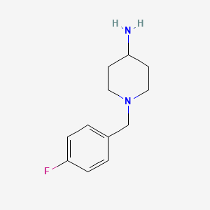molecular formula C12H17FN2 B2357239 1-(4-Fluorobenzyl)piperidin-4-amine CAS No. 92539-14-5