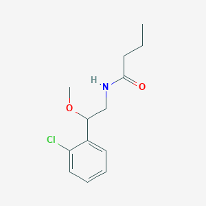 molecular formula C13H18ClNO2 B2357261 N-(2-(2-chlorophenyl)-2-methoxyethyl)butyramide CAS No. 1798544-02-1
