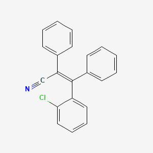 molecular formula C21H14ClN B2357264 (Z)-3-(2-chlorophenyl)-2,3-diphenylprop-2-enenitrile CAS No. 339010-36-5