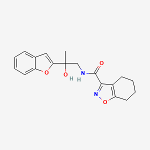 N-(2-(benzofuran-2-yl)-2-hydroxypropyl)-4,5,6,7-tetrahydrobenzo[d]isoxazole-3-carboxamide