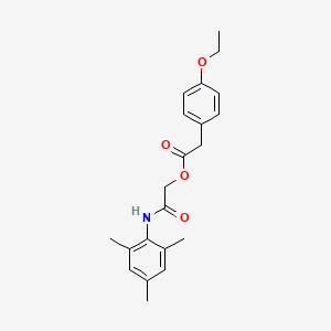 molecular formula C21H25NO4 B2357304 2-(间苯三胺基)-2-氧代乙基 2-(4-乙氧基苯基)乙酸酯 CAS No. 1324746-34-0